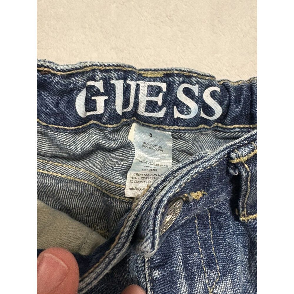 Boys Size 10 Guess Jeans Straight Distressed - Picture 3 of 4